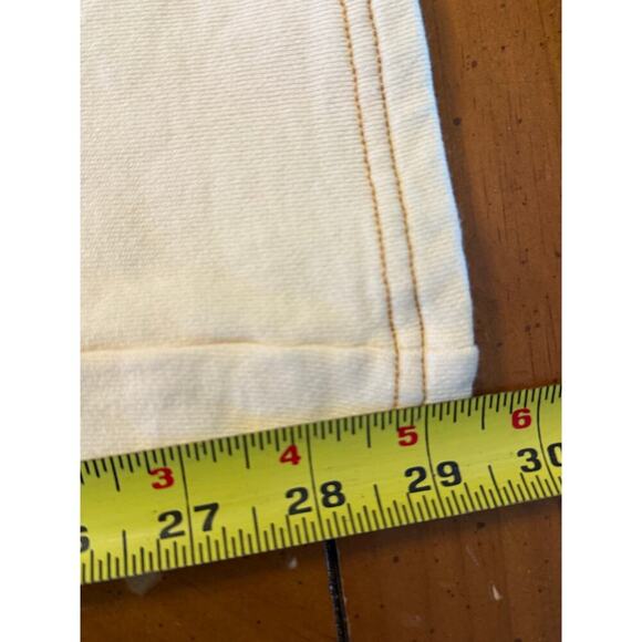 Yllw Yellow The Label Sweatpants Wide Leg Pants Terry Cotton Ivory Size Small - Picture 12 of 12